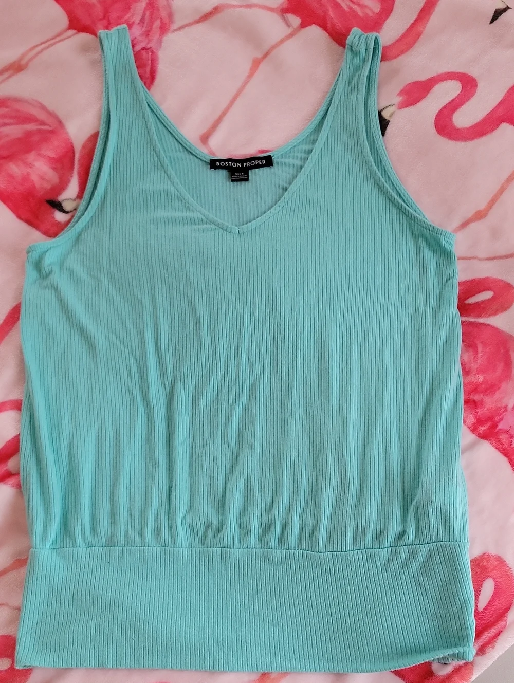 Boston Proper Banded Bottom Tank Top